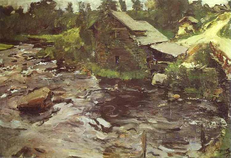 Valentin Serov Watermill in Finland oil painting image